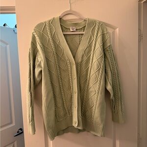 Aritzia Mint Green Knit Cardigan